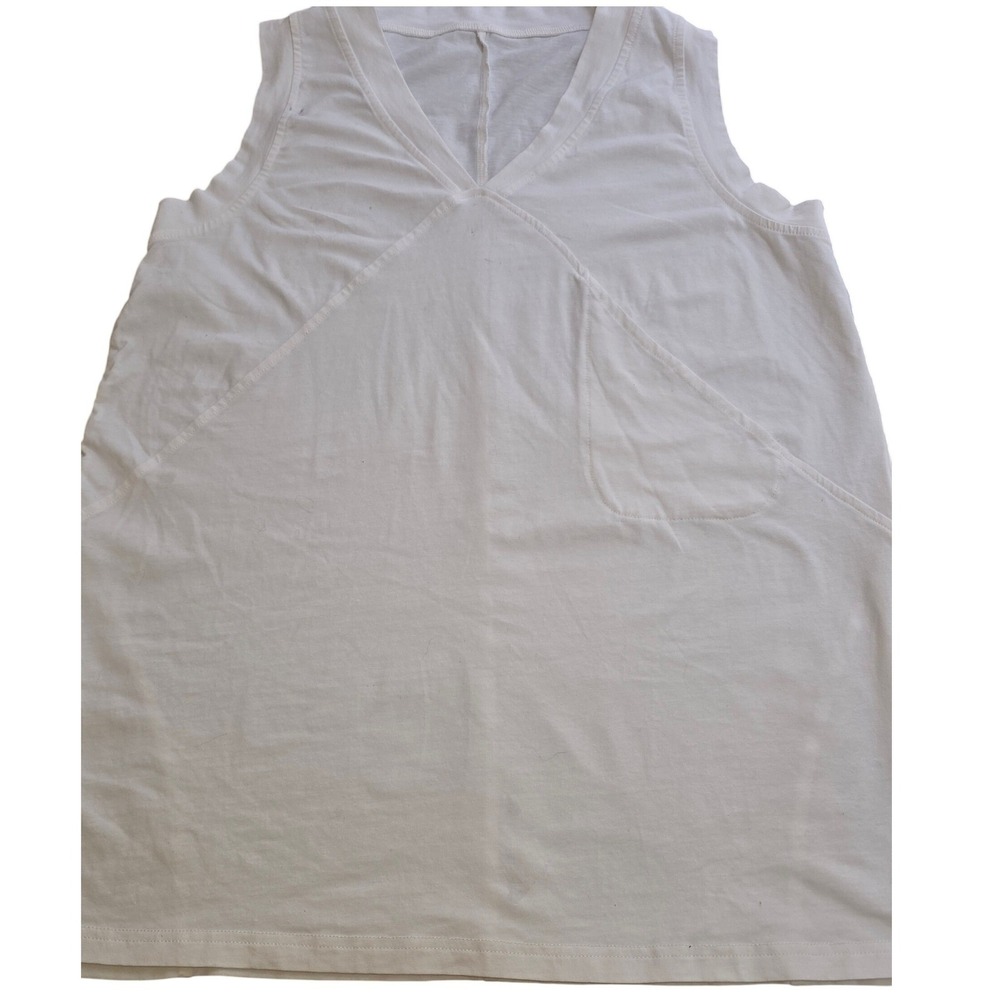 Fashion Athletic Sleeveless V-Neck Top Womens M Cotton Spandex ASWK-1280 #Casual